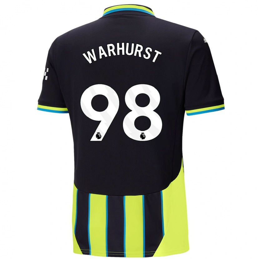 Danxen Kinder Matty Warhurst #98 Blaugelb Auswärtstrikot Trikot 2024/25 T-Shirt Schweiz