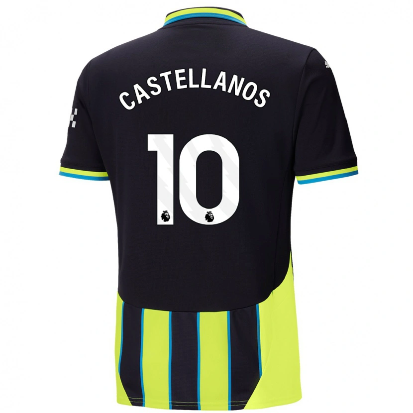 Danxen Kinder Deyna Castellanos #10 Blaugelb Auswärtstrikot Trikot 2024/25 T-Shirt Schweiz