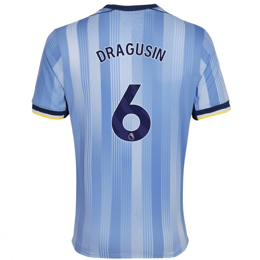 Danxen Kinder Radu Drăgușin #6 Hellblau Auswärtstrikot Trikot 2024/25 T-Shirt Schweiz