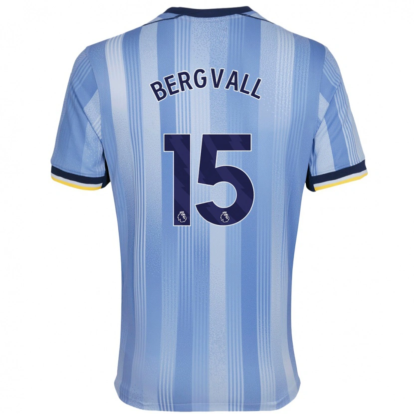 Danxen Kinder Lucas Bergvall #15 Hellblau Auswärtstrikot Trikot 2024/25 T-Shirt Schweiz