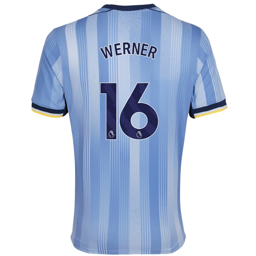 Danxen Kinder Timo Werner #16 Hellblau Auswärtstrikot Trikot 2024/25 T-Shirt Schweiz