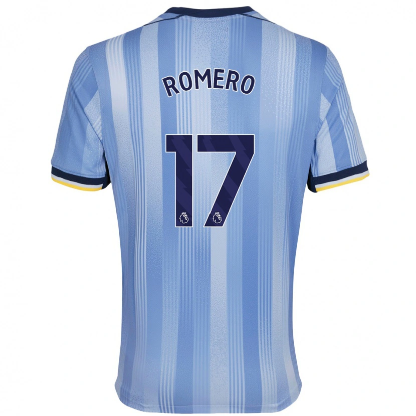 Danxen Kinder Cristian Romero #17 Hellblau Auswärtstrikot Trikot 2024/25 T-Shirt Schweiz