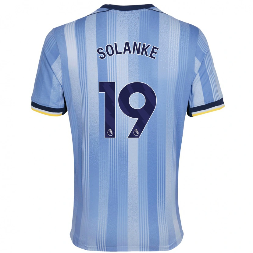 Danxen Kinder Dominic Solanke #19 Hellblau Auswärtstrikot Trikot 2024/25 T-Shirt Schweiz