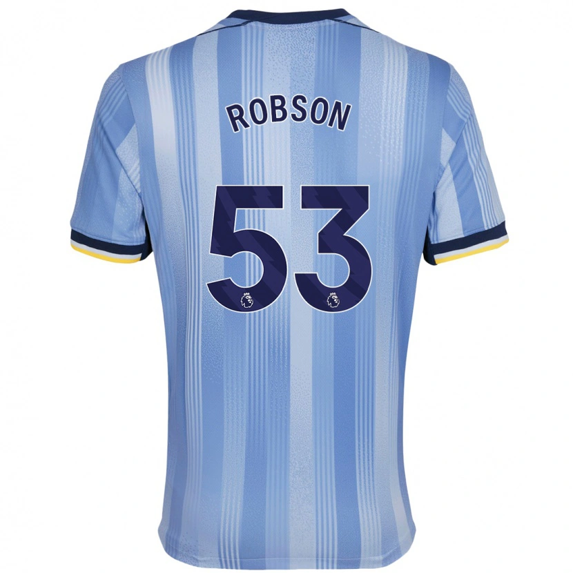 Danxen Kinder Max Robson #53 Hellblau Auswärtstrikot Trikot 2024/25 T-Shirt Schweiz