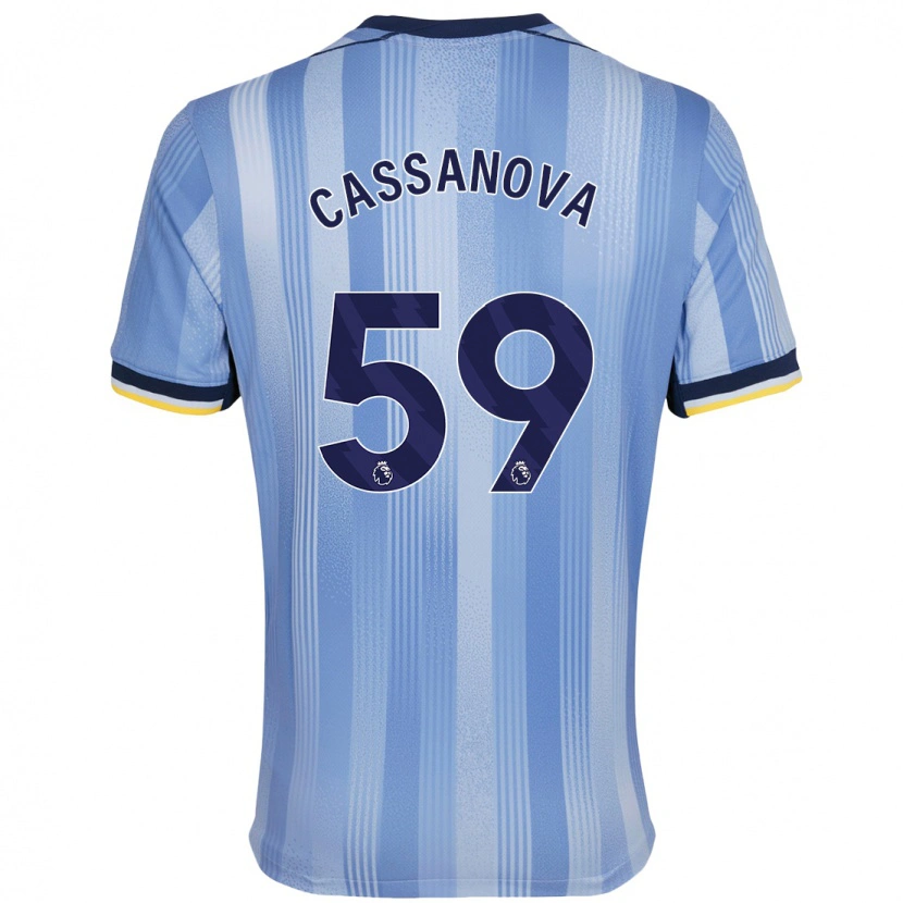 Danxen Kinder Dante Cassanova #59 Hellblau Auswärtstrikot Trikot 2024/25 T-Shirt Schweiz