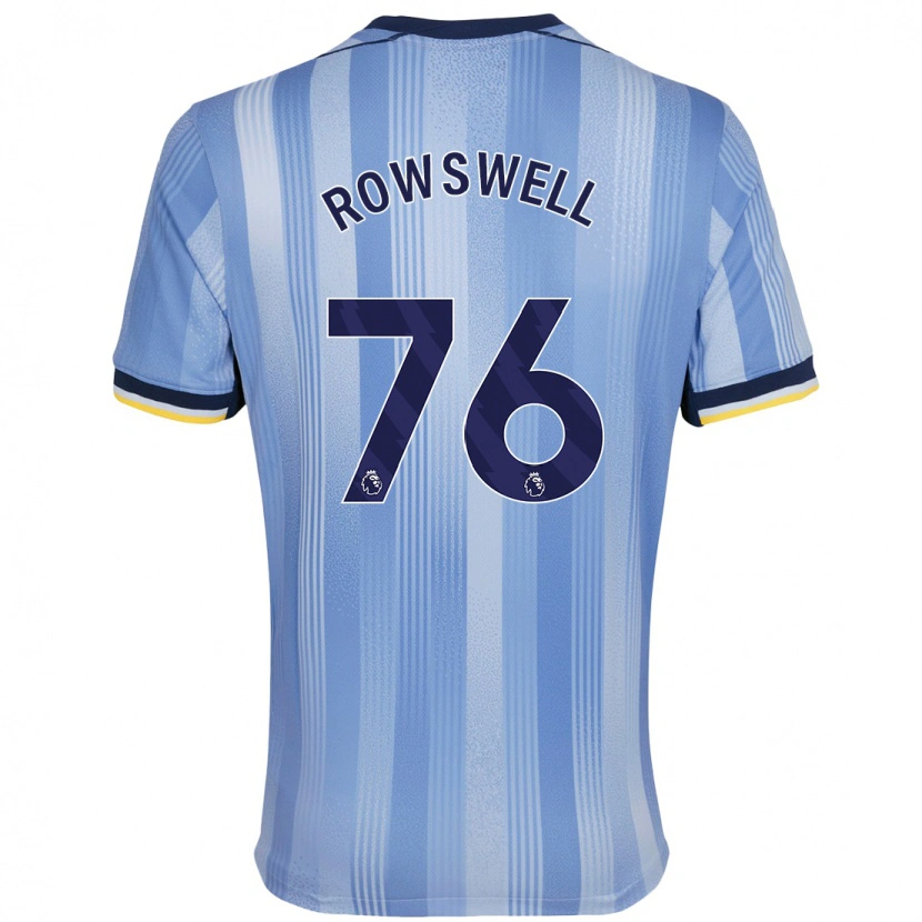 Danxen Kinder James Rowswell #76 Hellblau Auswärtstrikot Trikot 2024/25 T-Shirt Schweiz