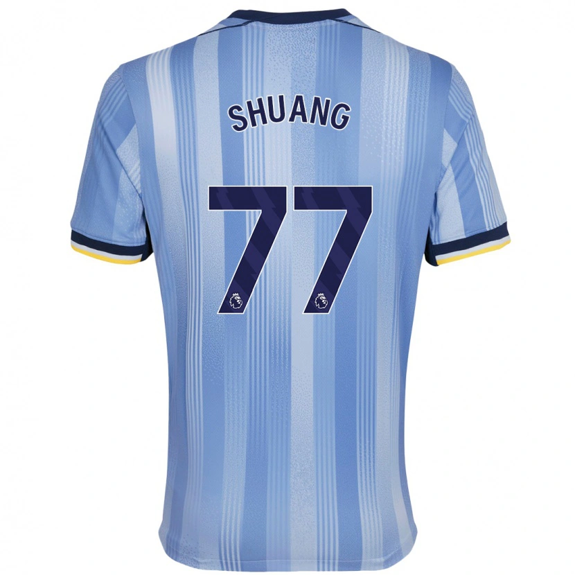 Danxen Kinder Wang Shuang #77 Hellblau Auswärtstrikot Trikot 2024/25 T-Shirt Schweiz