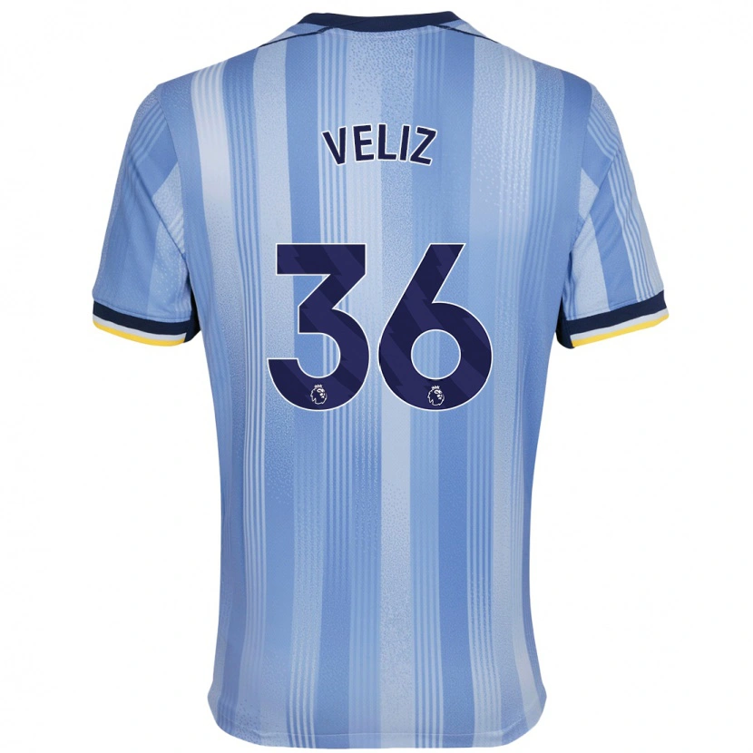 Danxen Kinder Alejo Véliz #36 Hellblau Auswärtstrikot Trikot 2024/25 T-Shirt Schweiz