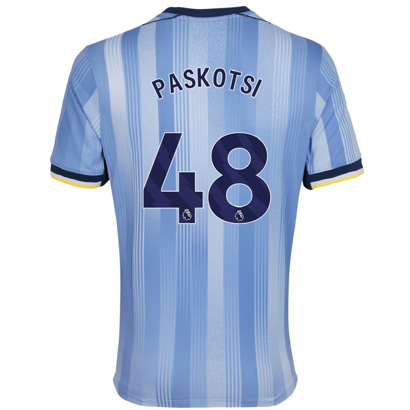 Danxen Kinder Maksim Paskotsi #48 Hellblau Auswärtstrikot Trikot 2024/25 T-Shirt Schweiz