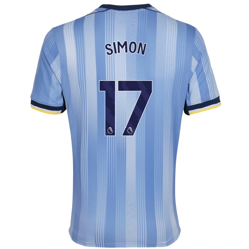 Danxen Kinder Kyah Simon #17 Hellblau Auswärtstrikot Trikot 2024/25 T-Shirt Schweiz