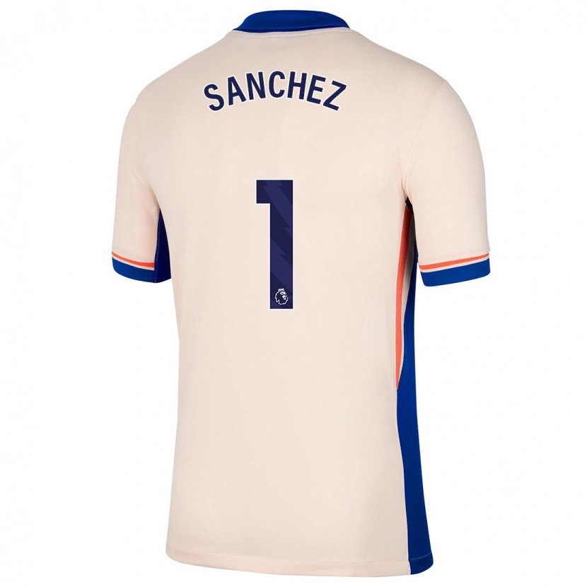 Danxen Kinder Robert Sánchez #1 Hellbeige Auswärtstrikot Trikot 2024/25 T-Shirt Schweiz