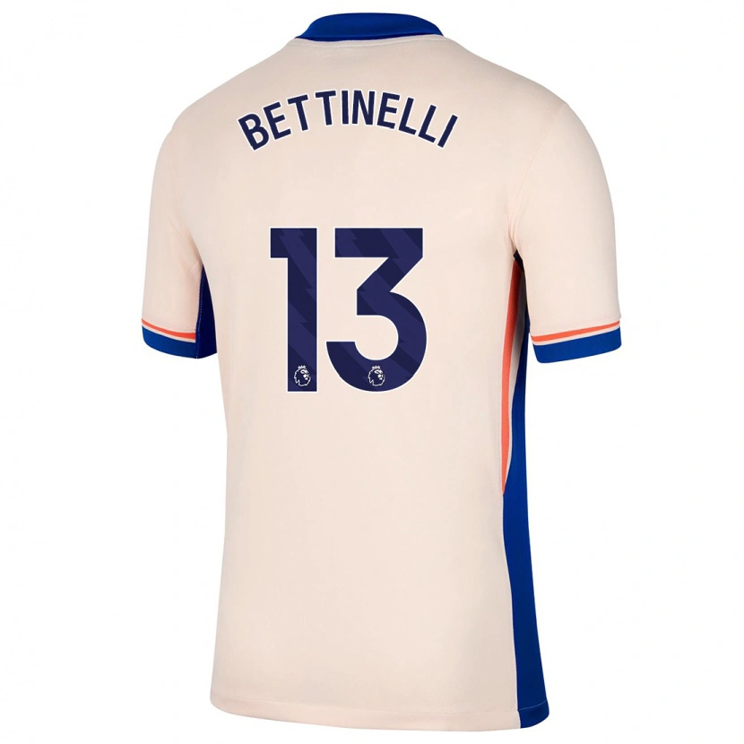 Danxen Kinder Marcus Bettinelli #13 Hellbeige Auswärtstrikot Trikot 2024/25 T-Shirt Schweiz