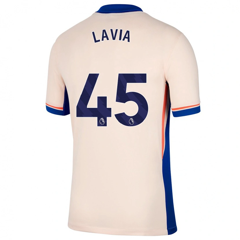 Danxen Kinder Roméo Lavia #45 Hellbeige Auswärtstrikot Trikot 2024/25 T-Shirt Schweiz