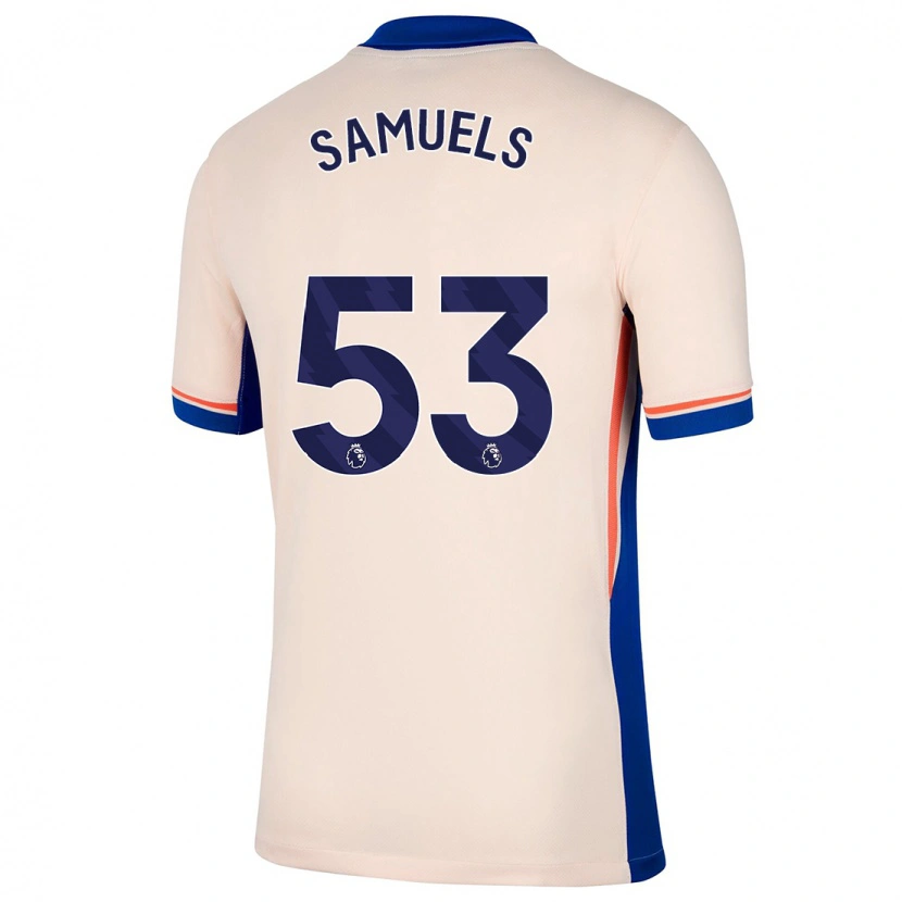 Danxen Kinder Ishé Samuels-Smith #53 Hellbeige Auswärtstrikot Trikot 2024/25 T-Shirt Schweiz