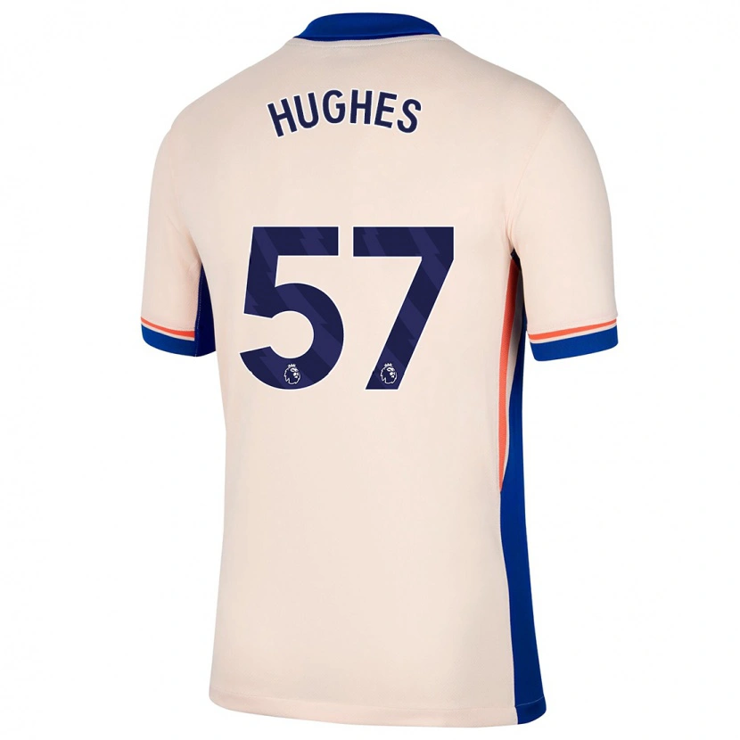 Danxen Kinder Brodi Hughes #57 Hellbeige Auswärtstrikot Trikot 2024/25 T-Shirt Schweiz