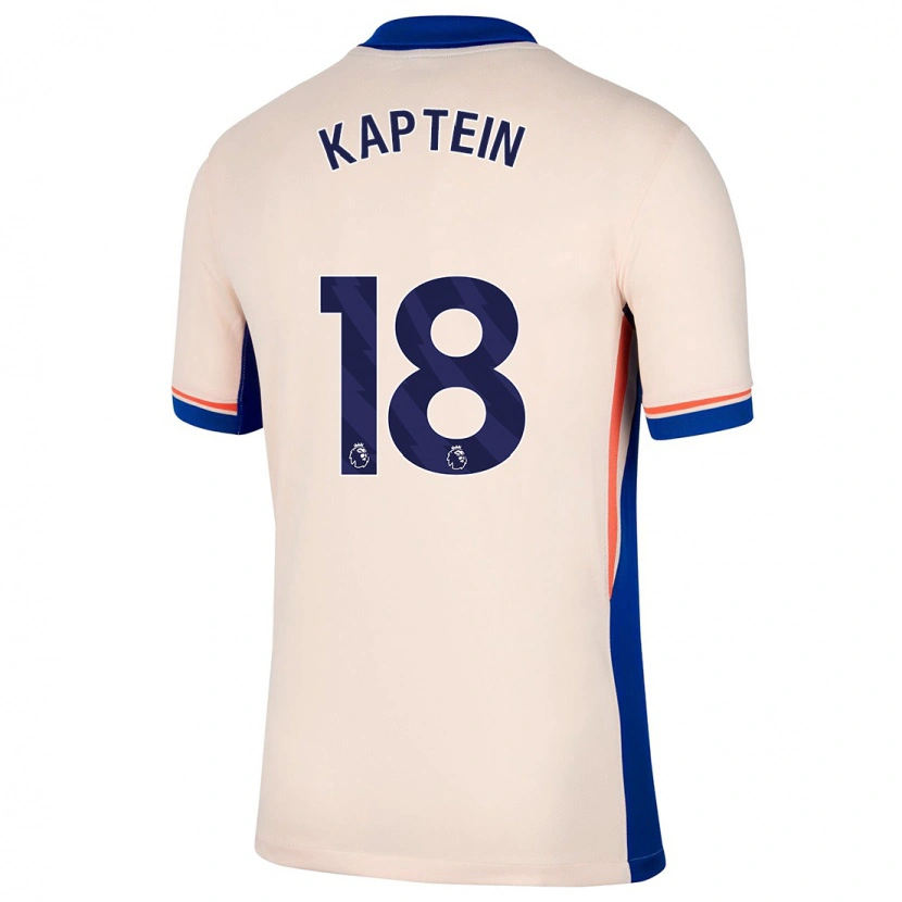 Danxen Kinder Wieke Kaptein #18 Hellbeige Auswärtstrikot Trikot 2024/25 T-Shirt Schweiz