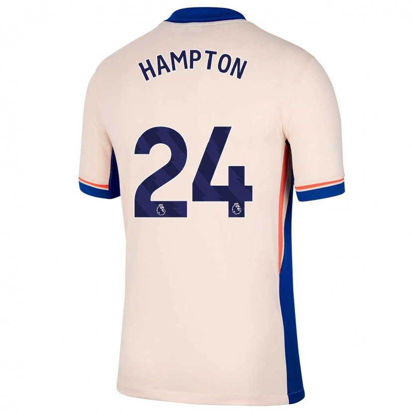 Danxen Kinder Hannah Hampton #24 Hellbeige Auswärtstrikot Trikot 2024/25 T-Shirt Schweiz