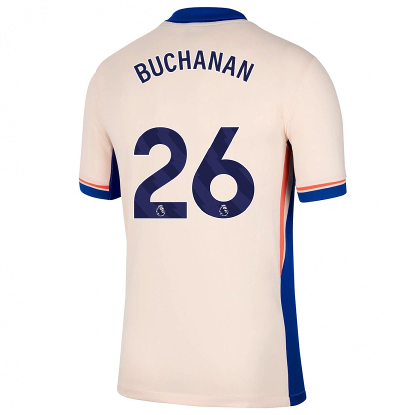 Danxen Kinder Kadeisha Buchanan #26 Hellbeige Auswärtstrikot Trikot 2024/25 T-Shirt Schweiz