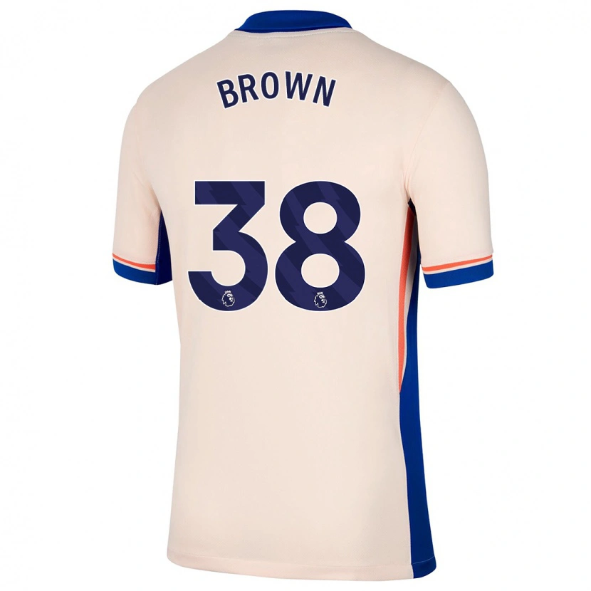 Danxen Kinder Cerys Brown #38 Hellbeige Auswärtstrikot Trikot 2024/25 T-Shirt Schweiz