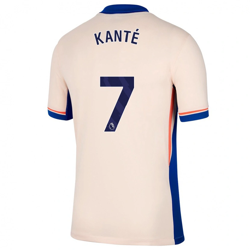 Danxen Kinder N'golo Kante #7 Hellbeige Auswärtstrikot Trikot 2024/25 T-Shirt Schweiz