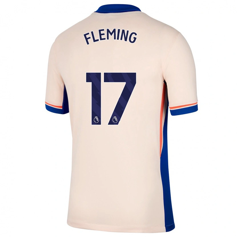 Danxen Kinder Jessie Fleming #17 Hellbeige Auswärtstrikot Trikot 2024/25 T-Shirt Schweiz