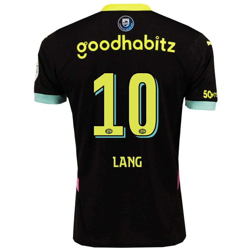 Danxen Kinder Noa Lang #10 Schwarz Gelb Auswärtstrikot Trikot 2024/25 T-Shirt Schweiz