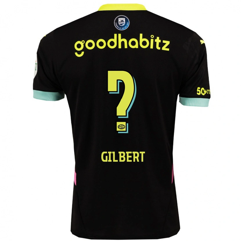 Danxen Kinder Dantaye Gilbert #0 Schwarz Gelb Auswärtstrikot Trikot 2024/25 T-Shirt Schweiz