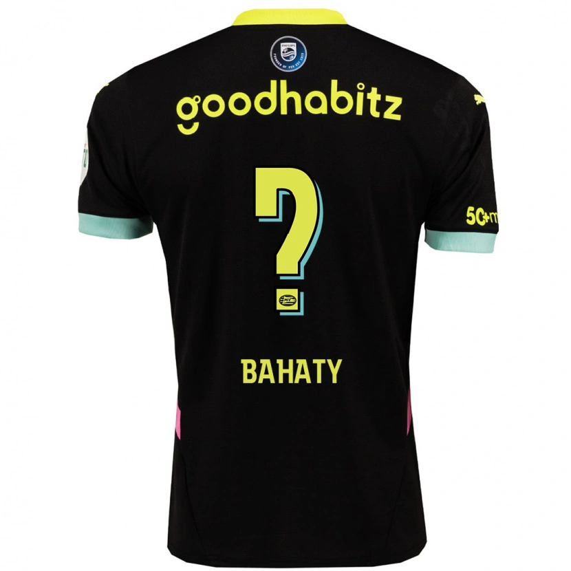 Danxen Kinder Manuel Bahaty #0 Schwarz Gelb Auswärtstrikot Trikot 2024/25 T-Shirt Schweiz