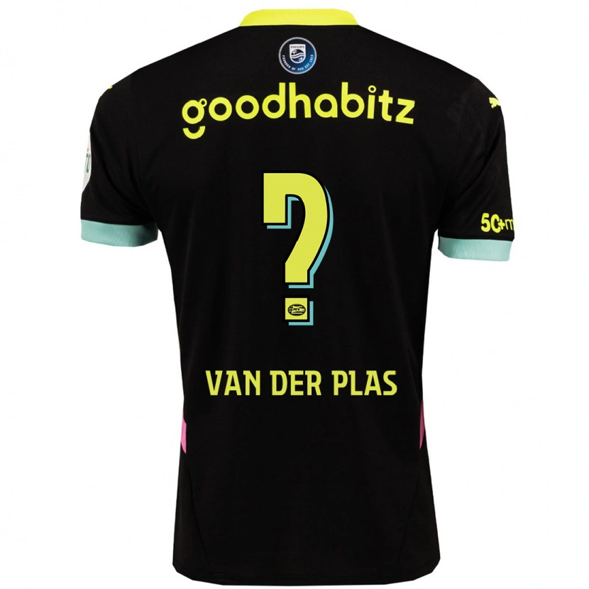 Danxen Kinder Sven Van Der Plas #0 Schwarz Gelb Auswärtstrikot Trikot 2024/25 T-Shirt Schweiz