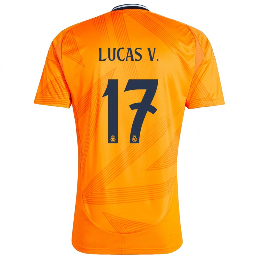 Danxen Kinder Lucas Vázquez #17 Orange Auswärtstrikot Trikot 2024/25 T-Shirt Schweiz