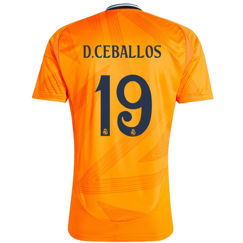 Danxen Kinder Dani Ceballos #19 Orange Auswärtstrikot Trikot 2024/25 T-Shirt Schweiz