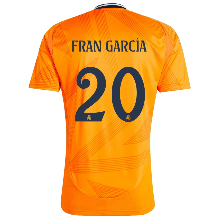 Danxen Kinder Fran García #20 Orange Auswärtstrikot Trikot 2024/25 T-Shirt Schweiz