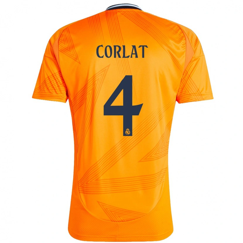 Danxen Kinder Edu Corlat #4 Orange Auswärtstrikot Trikot 2024/25 T-Shirt Schweiz