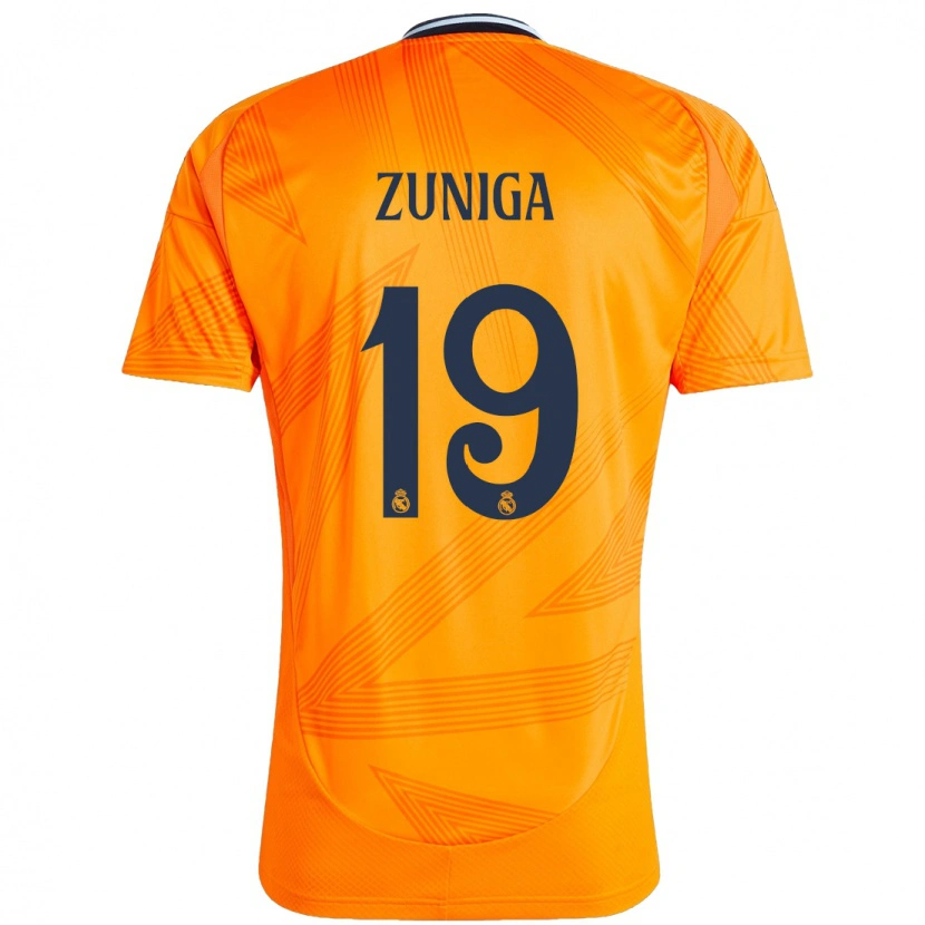 Danxen Kinder Loren Zúñiga #19 Orange Auswärtstrikot Trikot 2024/25 T-Shirt Schweiz