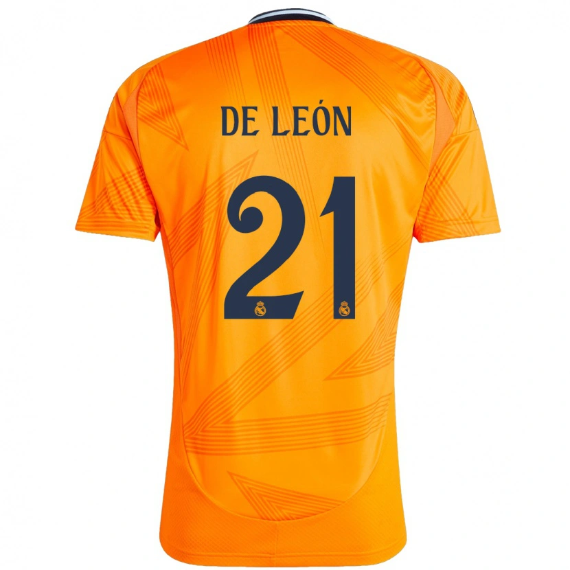 Danxen Kinder Jeremy De León #21 Orange Auswärtstrikot Trikot 2024/25 T-Shirt Schweiz