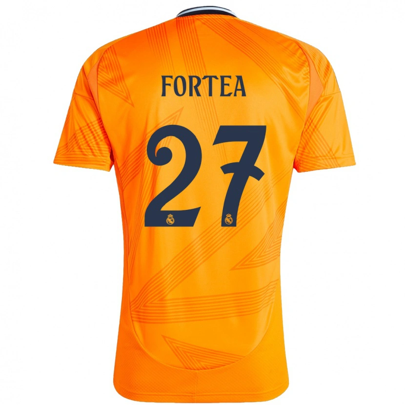 Danxen Kinder Jesús Fortea #27 Orange Auswärtstrikot Trikot 2024/25 T-Shirt Schweiz