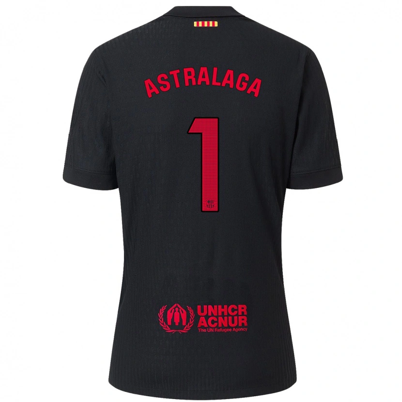 Danxen Kinder Ander Astralaga #1 Schwarz Rot Auswärtstrikot Trikot 2024/25 T-Shirt Schweiz