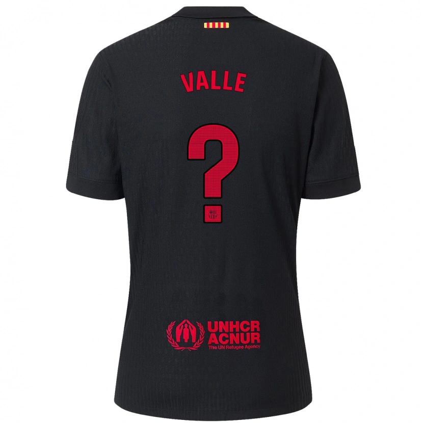 Danxen Kinder Alex Valle #0 Schwarz Rot Auswärtstrikot Trikot 2024/25 T-Shirt Schweiz