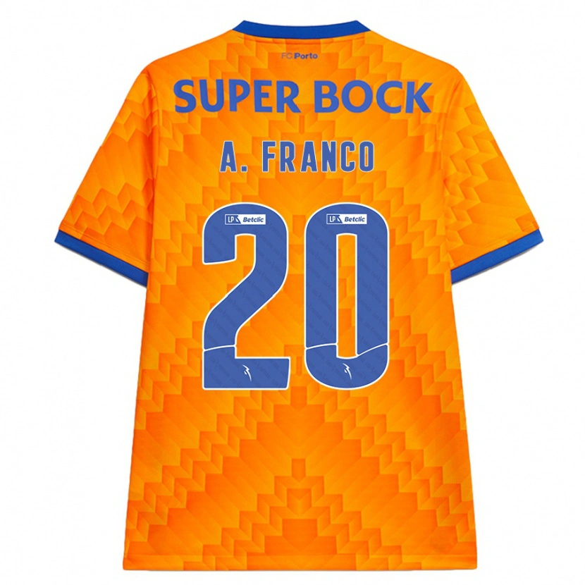 Danxen Kinder André Franco #20 Orange Auswärtstrikot Trikot 2024/25 T-Shirt Schweiz