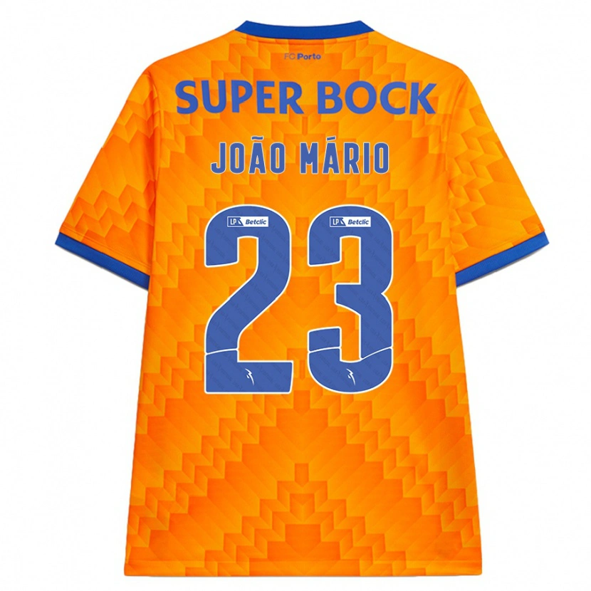 Danxen Kinder João Mário #23 Orange Auswärtstrikot Trikot 2024/25 T-Shirt Schweiz