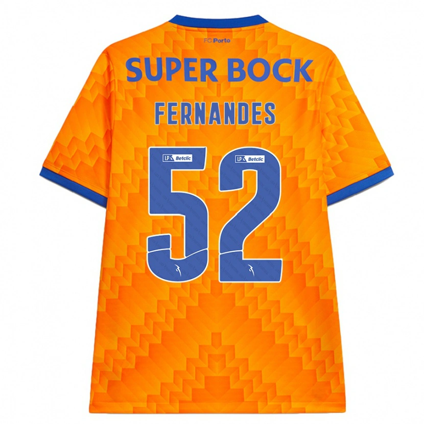 Danxen Kinder Martim Fernandes #52 Orange Auswärtstrikot Trikot 2024/25 T-Shirt Schweiz