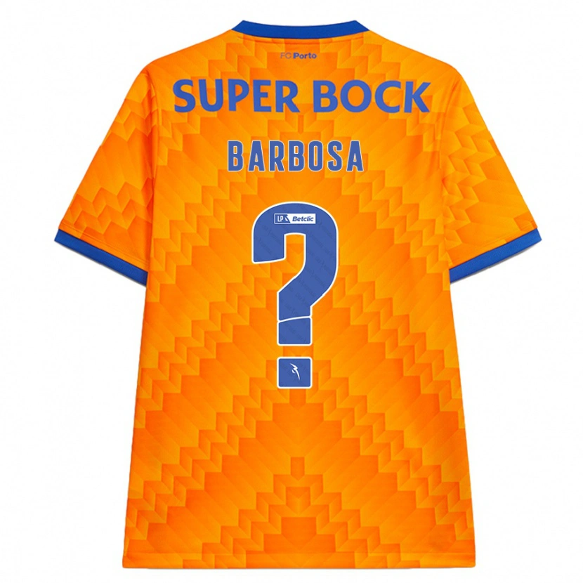 Danxen Kinder Rúben Barbosa #0 Orange Auswärtstrikot Trikot 2024/25 T-Shirt Schweiz