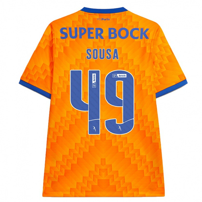 Danxen Kinder Gonçalo Sousa #49 Orange Auswärtstrikot Trikot 2024/25 T-Shirt Schweiz