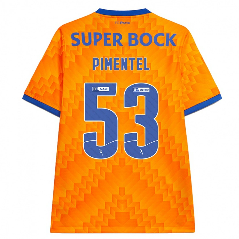 Danxen Kinder Eric Pimentel #53 Orange Auswärtstrikot Trikot 2024/25 T-Shirt Schweiz