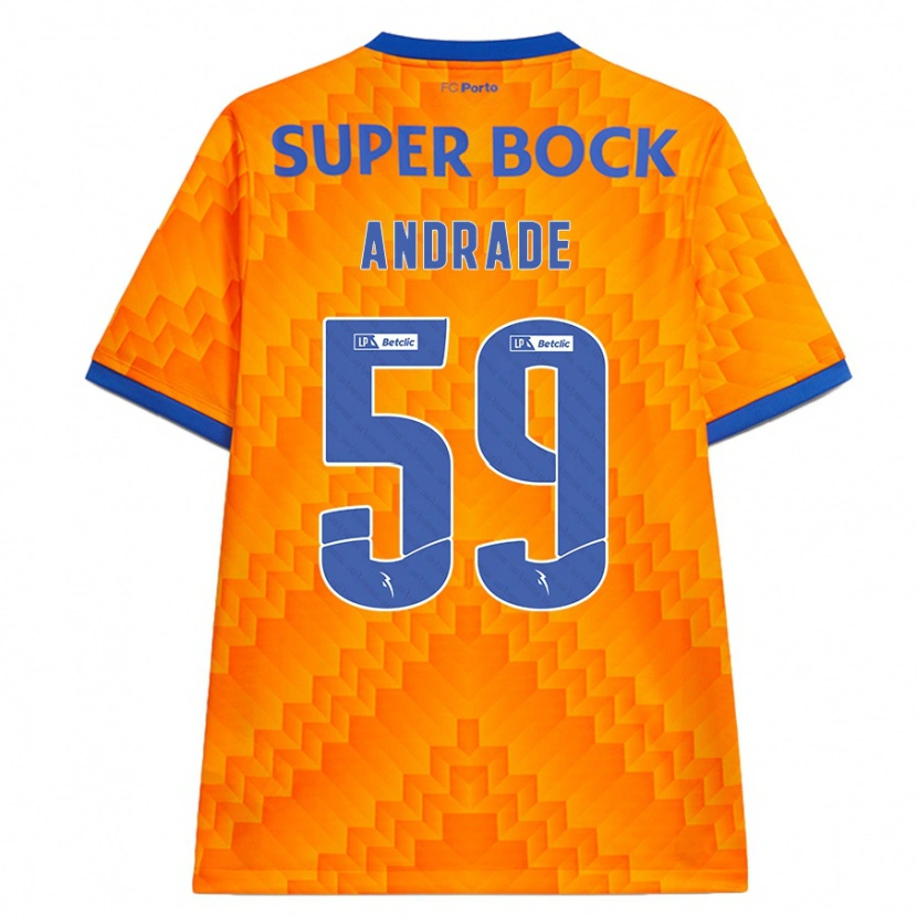 Danxen Kinder Tiago Andrade #59 Orange Auswärtstrikot Trikot 2024/25 T-Shirt Schweiz