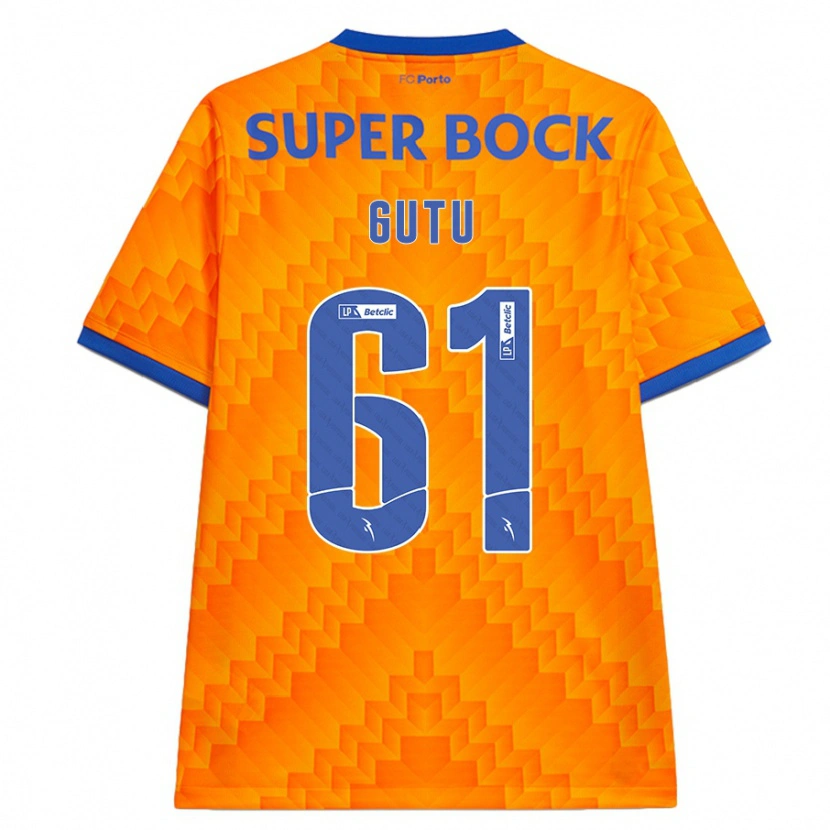 Danxen Kinder Denis Gutu #61 Orange Auswärtstrikot Trikot 2024/25 T-Shirt Schweiz