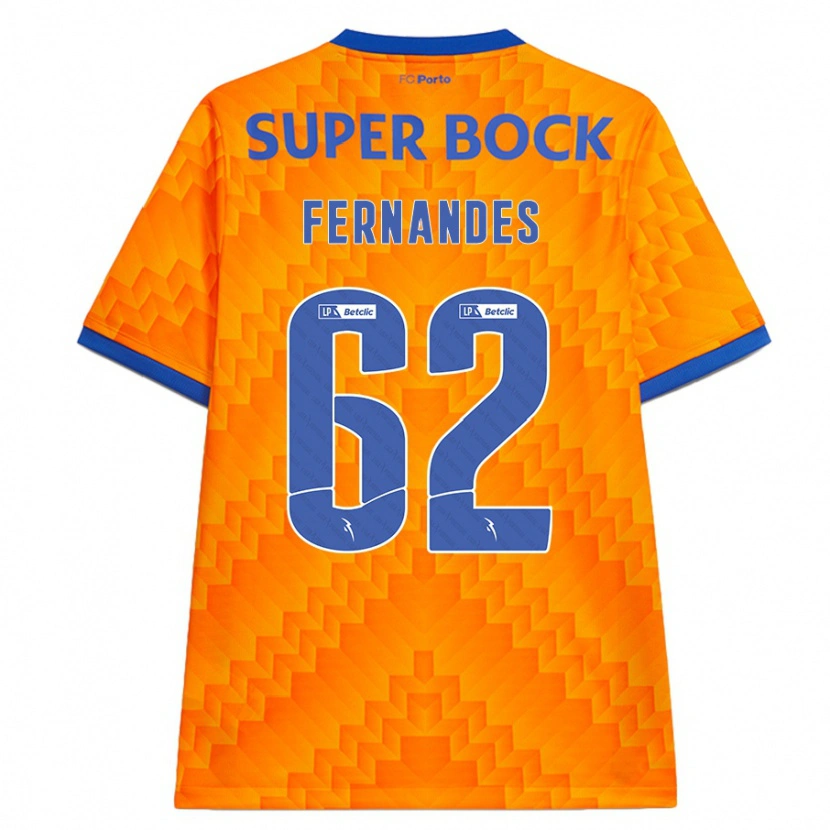 Danxen Kinder Rodrigo Fernandes #62 Orange Auswärtstrikot Trikot 2024/25 T-Shirt Schweiz