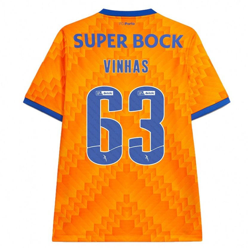 Danxen Kinder David Vinhas #63 Orange Auswärtstrikot Trikot 2024/25 T-Shirt Schweiz