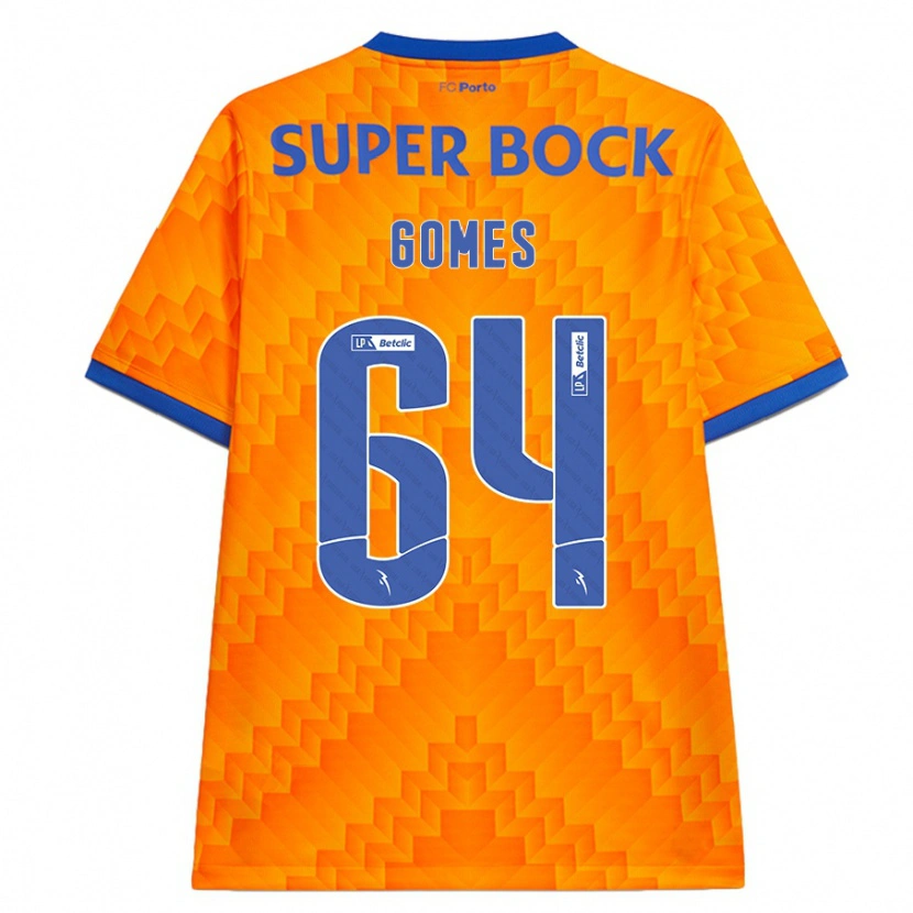 Danxen Kinder Luís Gomes #64 Orange Auswärtstrikot Trikot 2024/25 T-Shirt Schweiz