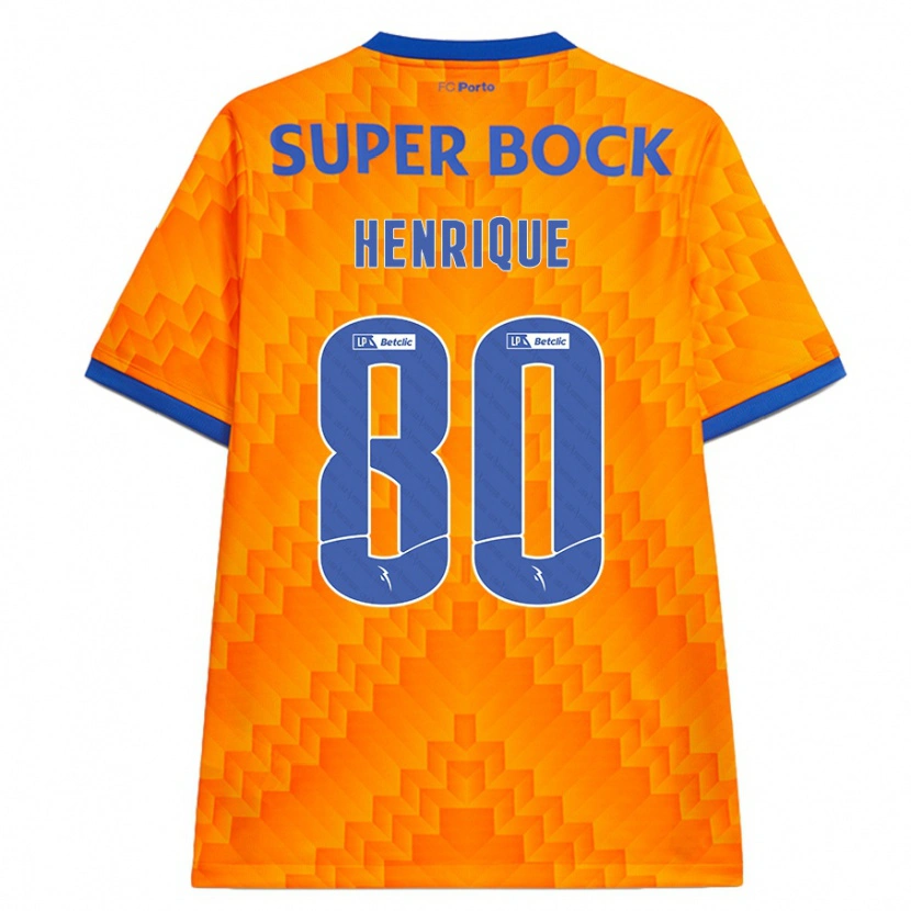 Danxen Kinder Kaio Henrique #80 Orange Auswärtstrikot Trikot 2024/25 T-Shirt Schweiz